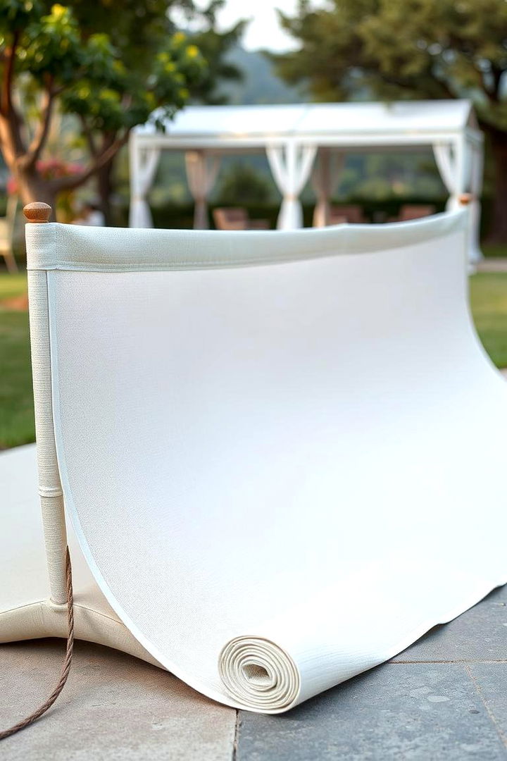 Rolled Fabric Barrier - 22 Temporary Fence Ideas