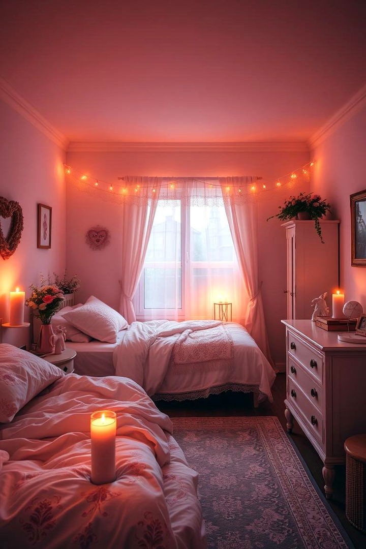 Romantic Ambiance - 22 Pink Dorm Room Ideas
