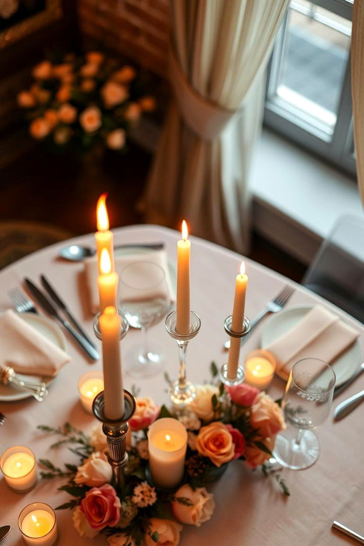 Romantic Candlelight Dinner Wedding - 22 Wedding Theme Ideas