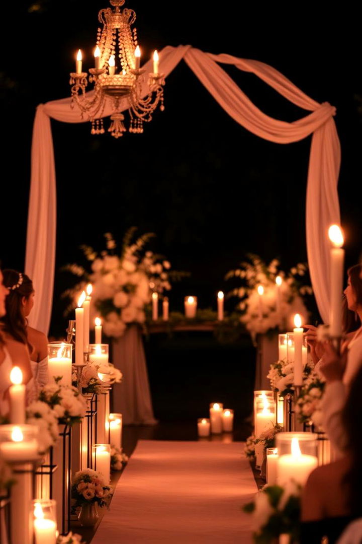 Romantic Candlelit Ceremony - 22 Wedding Ceremony Ideas