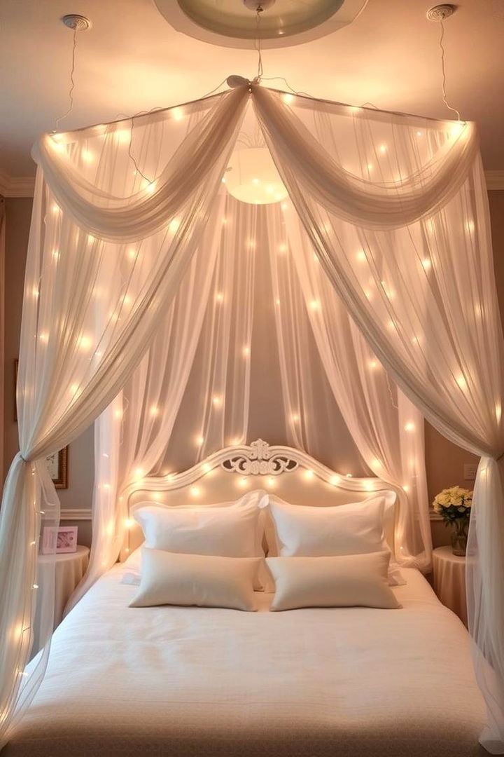 Romantic Canopy Feature - 22 romantic bedroom ideas
