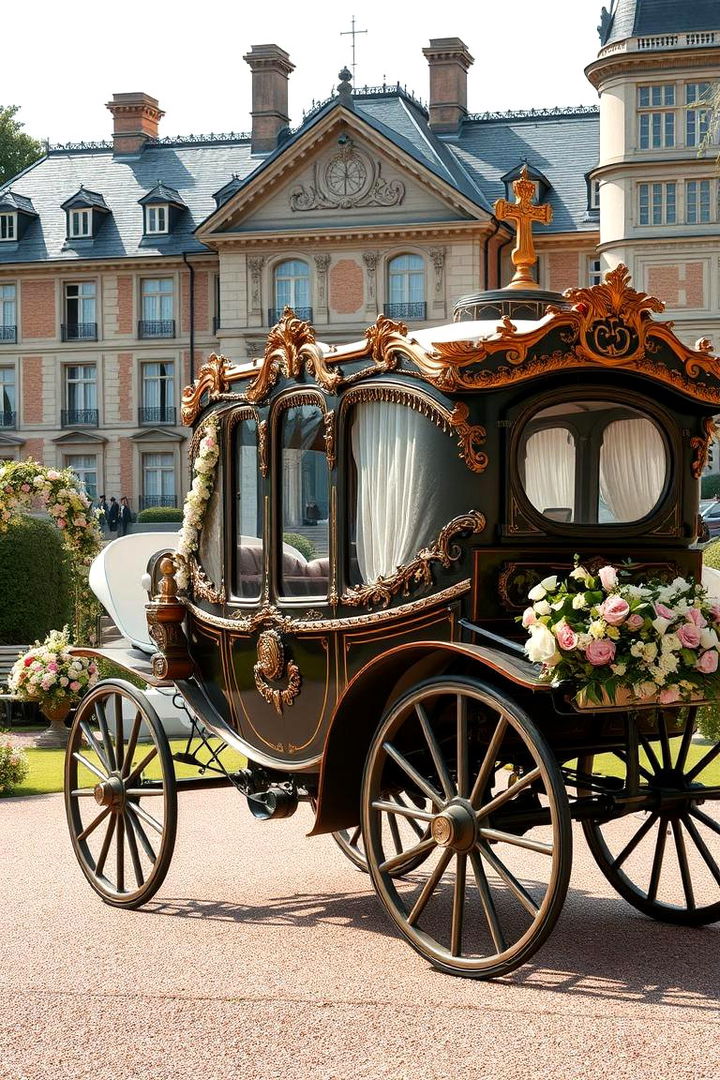 Romantic Carriage Entrance - 22 Fairytale Wedding Ideas