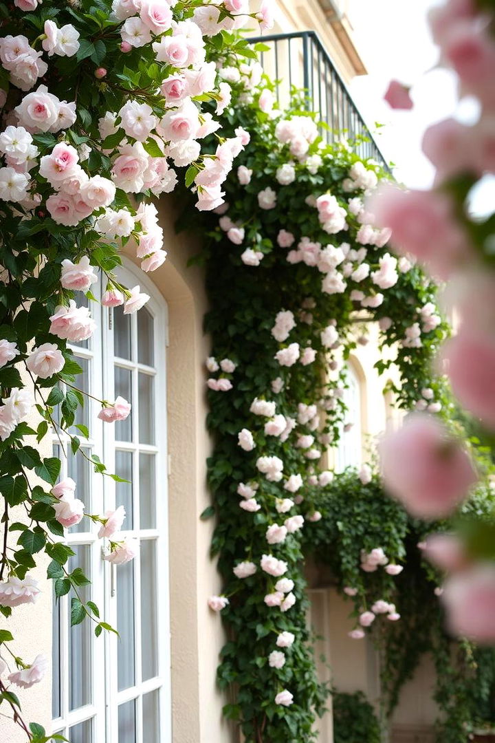 Romantic Climbing Vines on Juliet Balconies - 22 Juliet Balcony Ideas