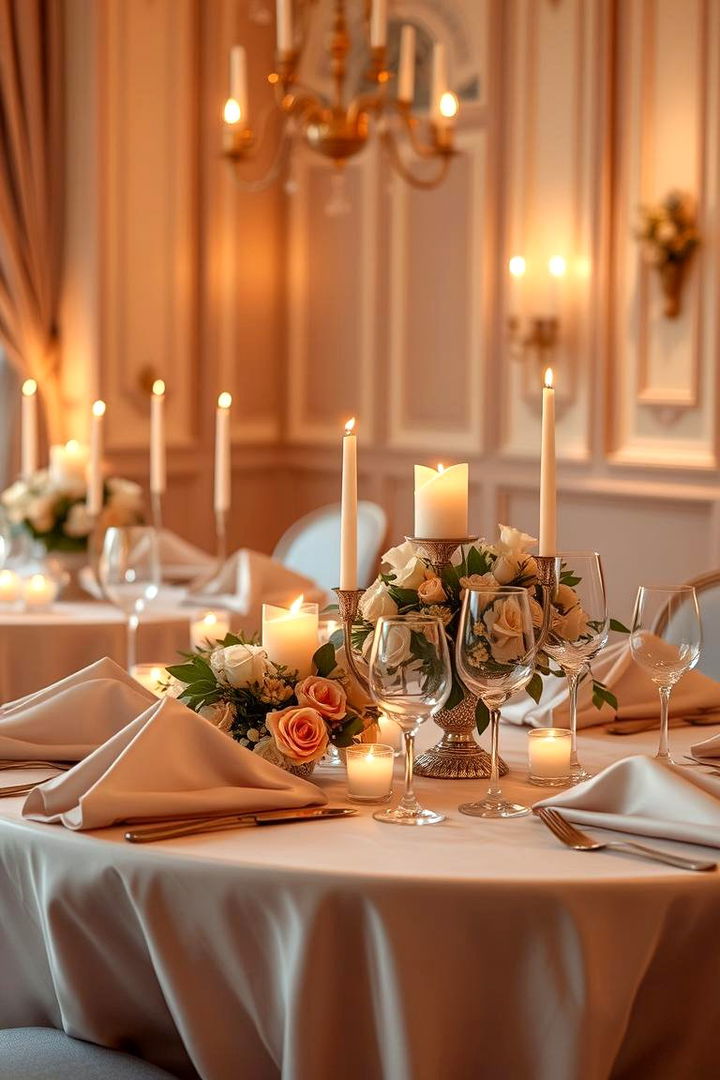 Romantic Dinner Tablescape - 22 Tablescape Ideas