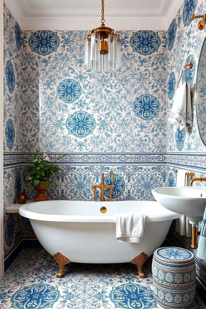 Romantic Patterns - 22 Romantic Bathroom Ideas