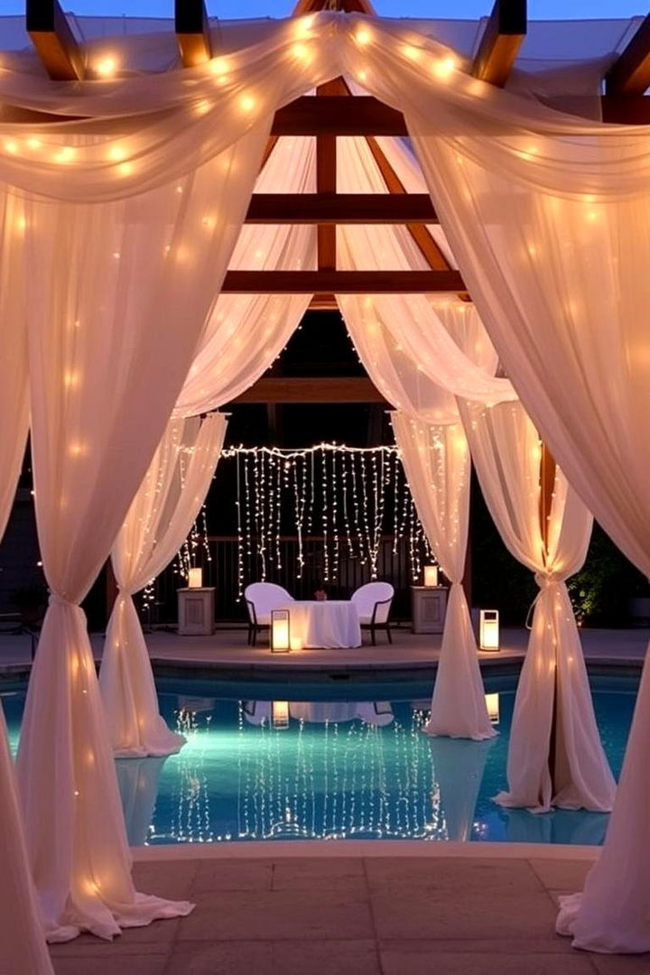 Romantic Pergola Pool Gazebo - 22 Pool Gazebo Ideas
