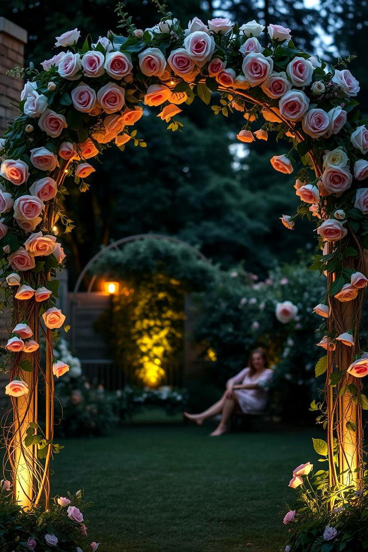 Romantic Rose Garden Arch - 22 Garden Arch Ideas