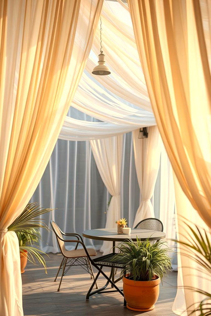 Romantic Sheer Fabrics for Light Filled Elegance - 22 Patio Curtain Ideas