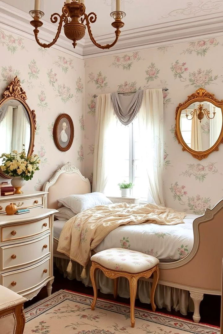 Romantic Vintage Accents - 22 Paris-themed Bedroom Ideas