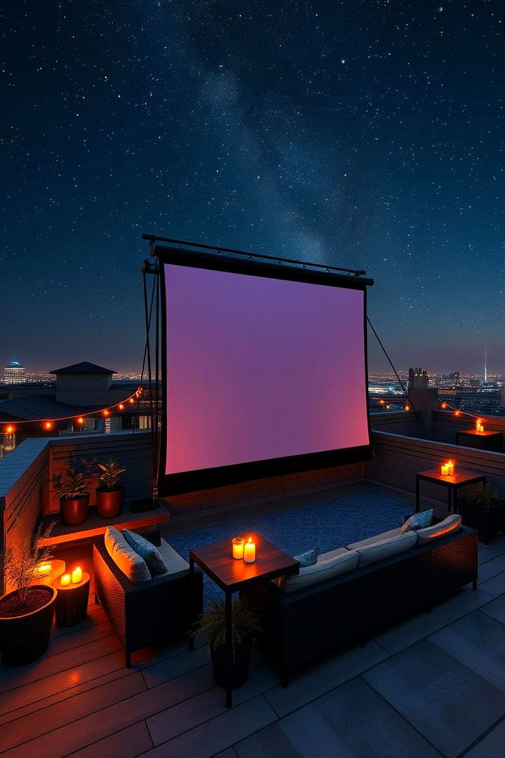 Rooftop Entertainment Theater - 22 Residential Rooftop Design Ideas
