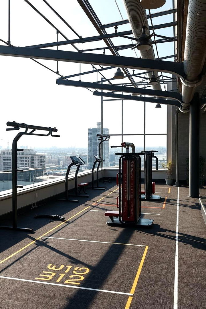 Rooftop Fitness Zone - 22 Residential Rooftop Design Ideas