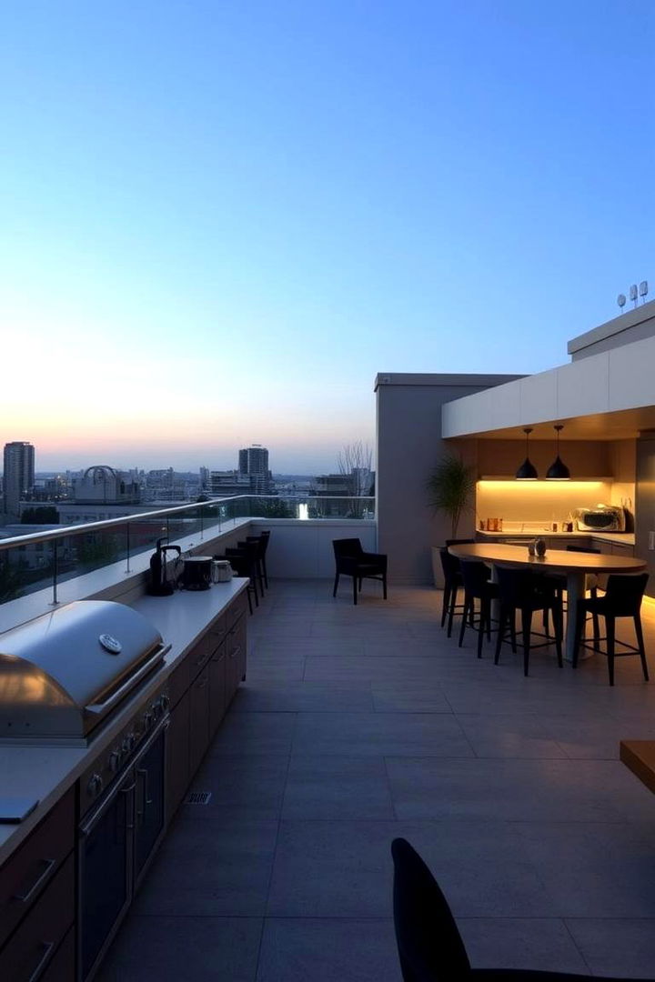 Rooftop Kitchen and Bar - 22 Residential Rooftop Design Ideas