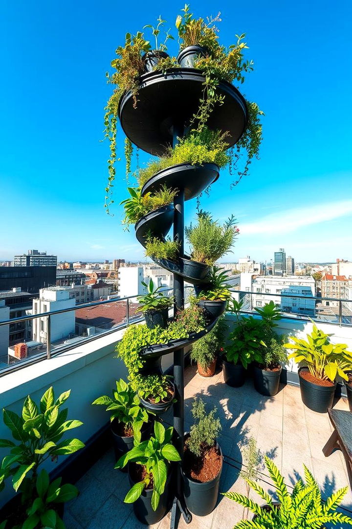 Rooftop Spiral Garden - 22 Spiral Garden Design Ideas