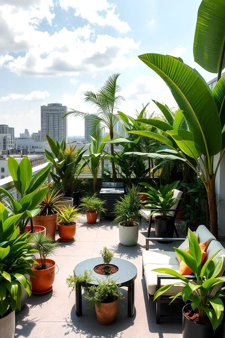 Rooftop Tropical Garden - 22 Tropical Garden Ideas