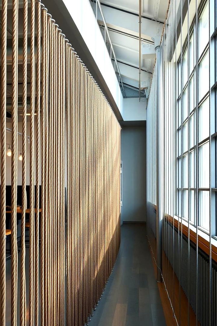 Rope and Cable Partitions - 22 Room Divider Ideas