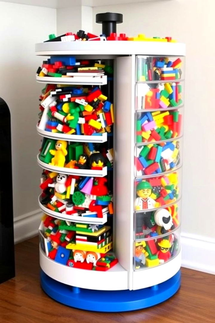Rotating Carousel Storage - 22 Lego Storage Ideas