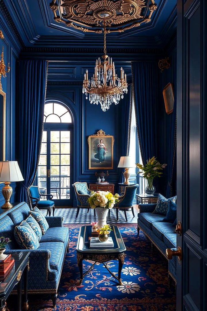 Royal Blue Opulence - 22 Blue Room Ideas
