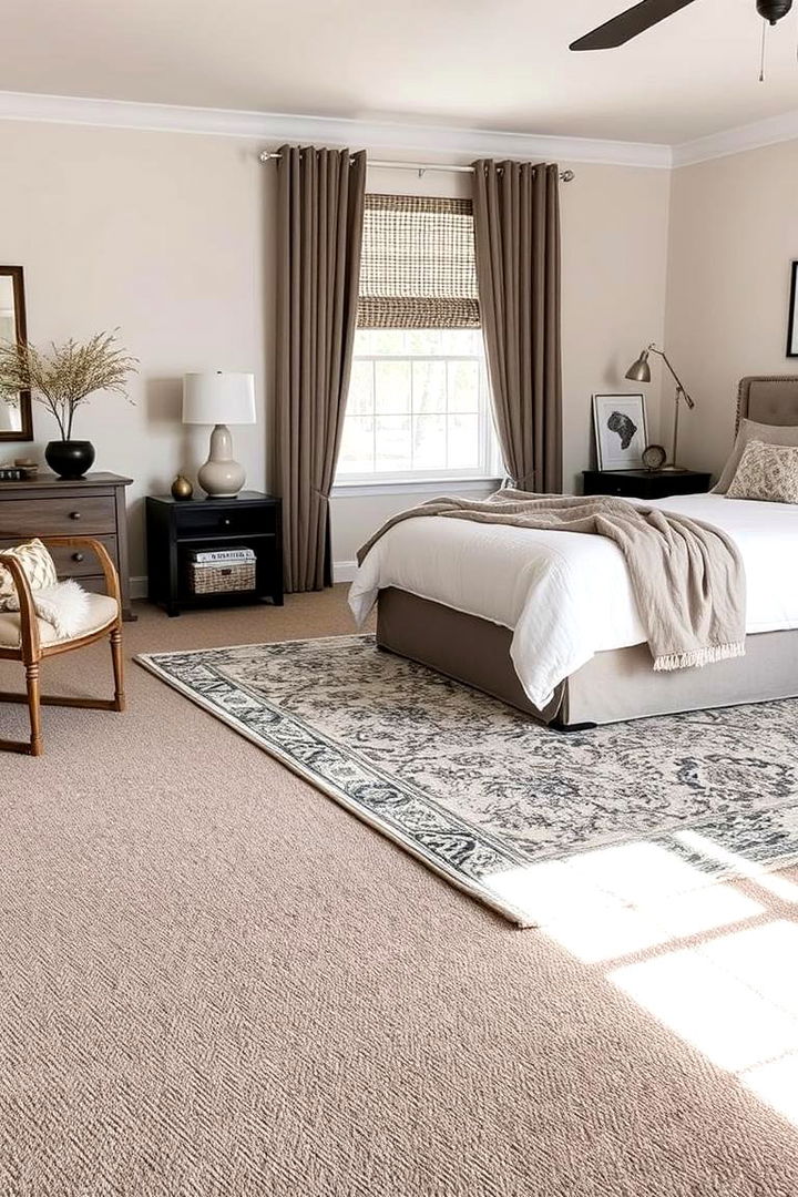 Rug Selections for Comfort - 22 Taupe Bedroom Ideas