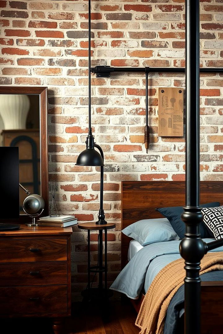 Rugged Industrial Touch - 22 Bedroom Corner Ideas