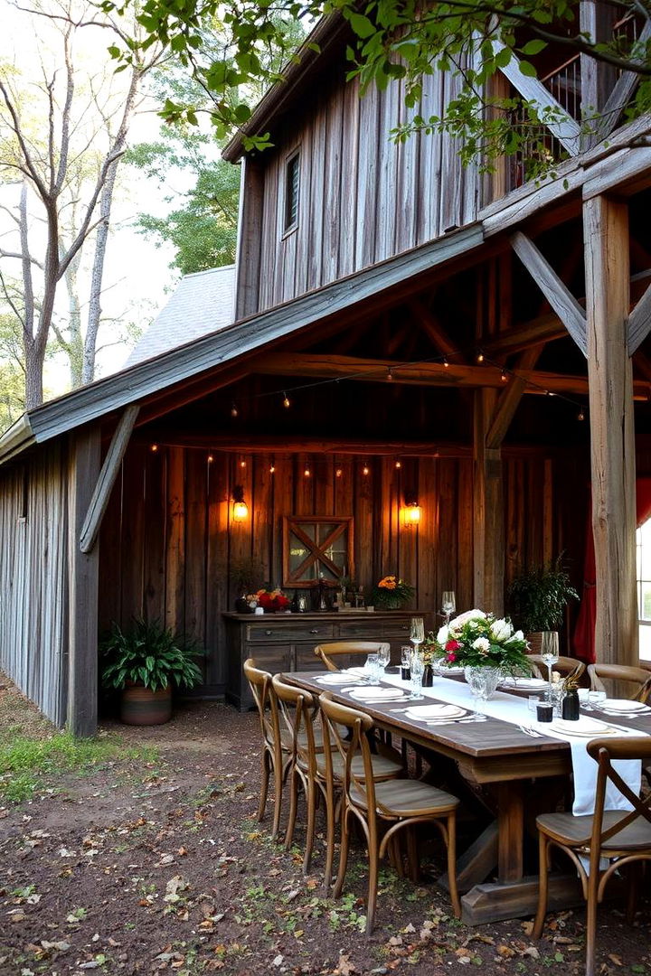 Rustic Barn Setup - 22 Backyard Wedding Ideas