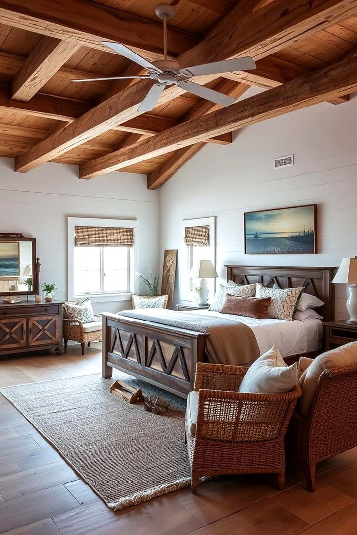 Rustic Beach Vibe - 22 Cape Cod Upstairs Bedroom Ideas