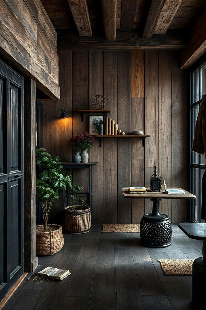 Rustic Black Charm - 22 Black Room Ideas
