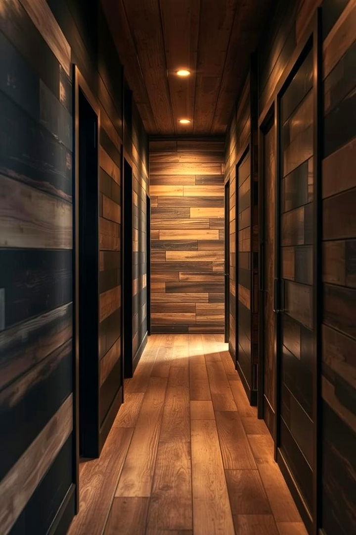 Rustic Black Charm - 22 Black Hallway Ideas