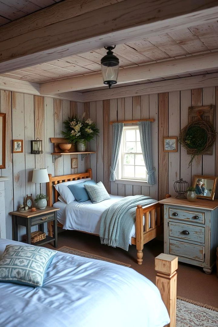 Rustic Blue Calmness - 22 Blue Bedroom Ideas