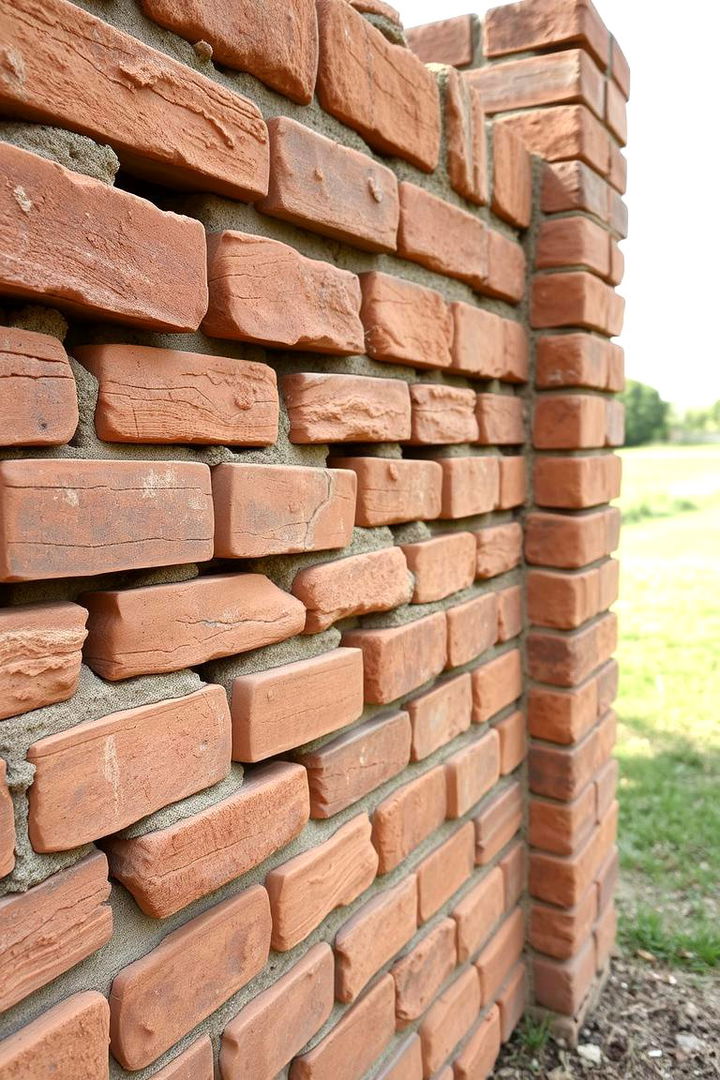 Rustic Brick Fence Appeal - 22 Front Yard Brick Fence Ideas