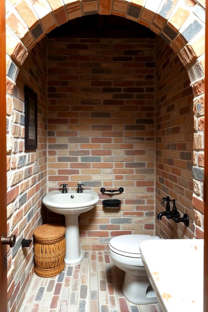Rustic Brick Patterns - 22 Bathroom Tile Ideas