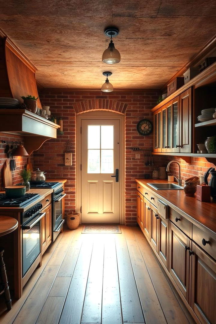 Rustic Brick Red Charm - 22 Kitchen Color Ideas