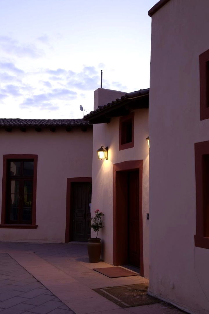 Rustic Brown Accents Charm - 22 Cream and Brown House Exterior Ideas