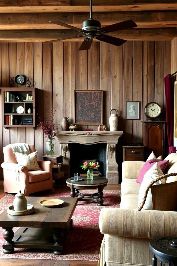 Rustic Burgundy Inspired Decor - 22 Burgundy Living Room Ideas