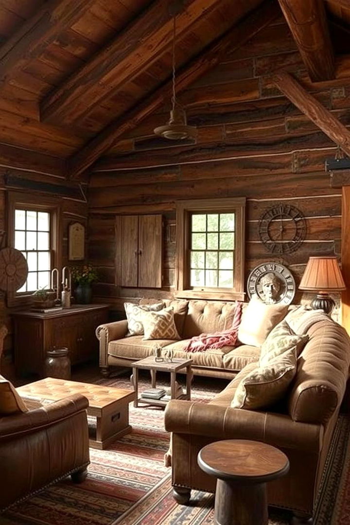 Rustic Cabin Den - 22 Den Ideas