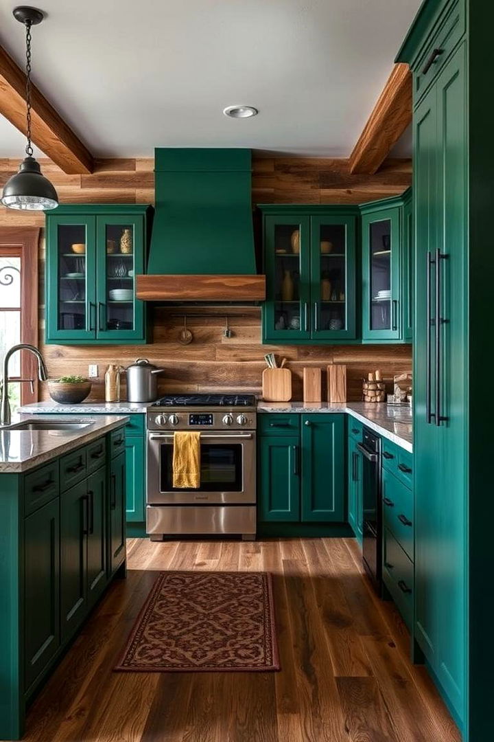 Rustic Cabinetry Infusions - 22 Ways to Decorate With Jewel Tones