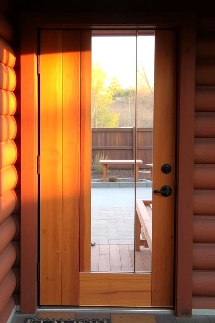 Rustic Cedar Warmth - 22 Stained Front Door Ideas