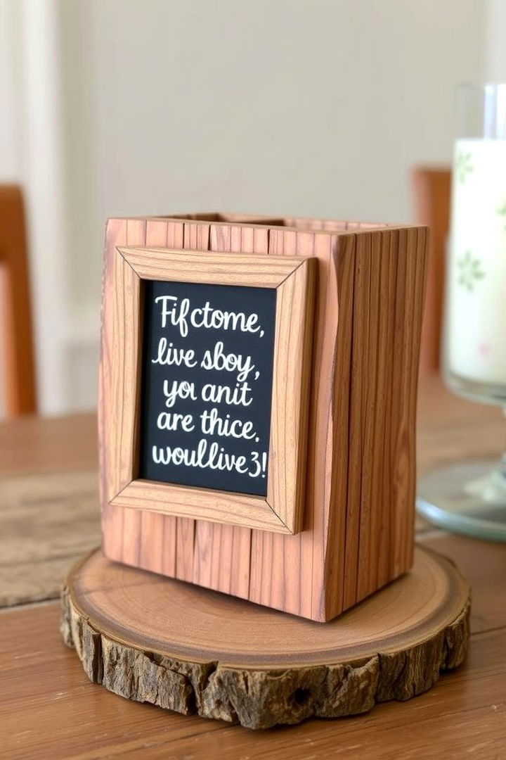 Rustic Chalkboard Centerpiece - 22 Graduation Centerpiece Ideas