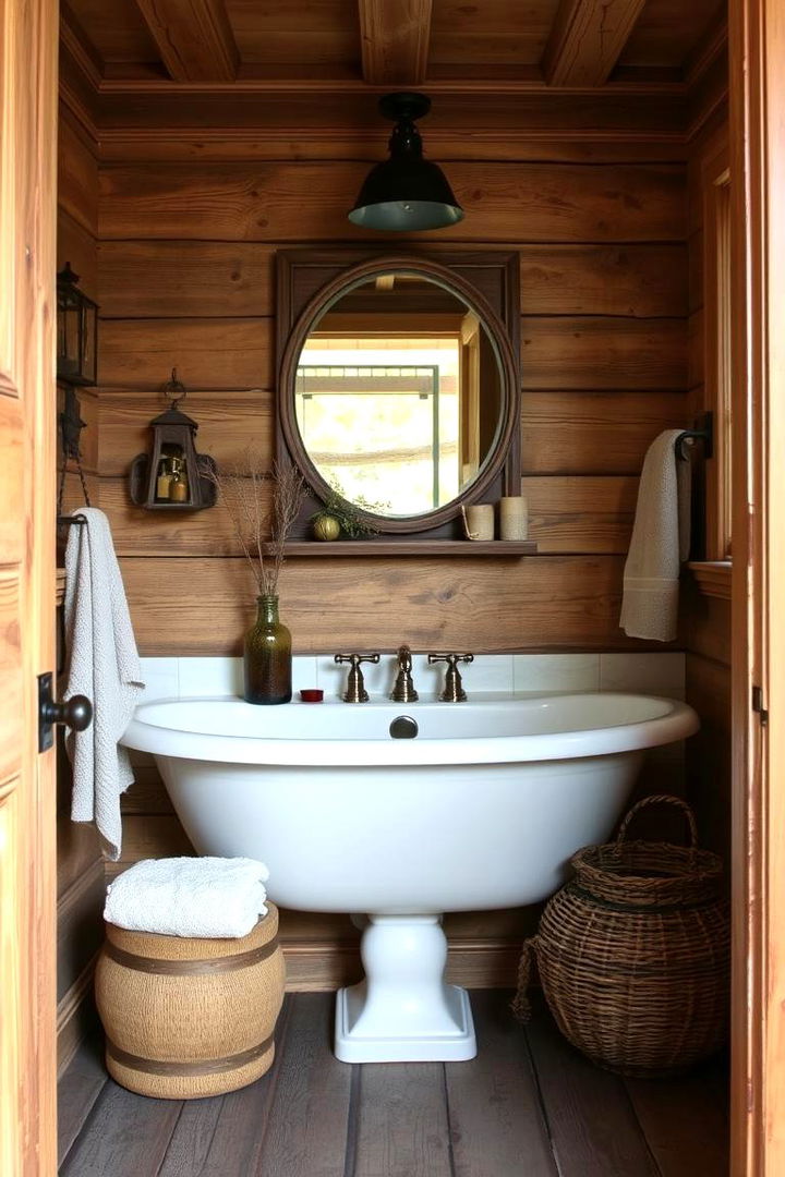 Rustic Charm - 22 Bathroom Decor Ideas