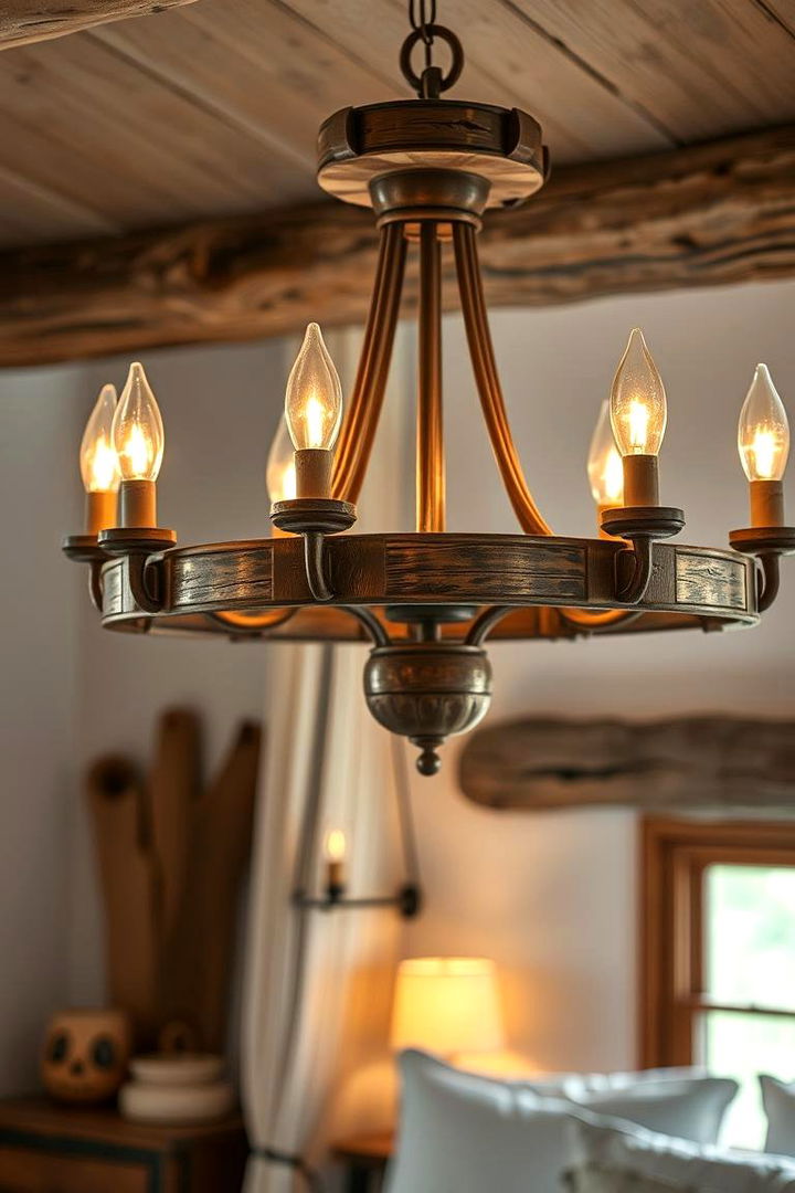 Rustic Charm - 22 Bedroom Chandelier Ideas