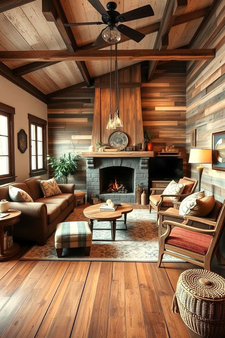 Rustic Charm Ambience - 22 Family Room Ideas