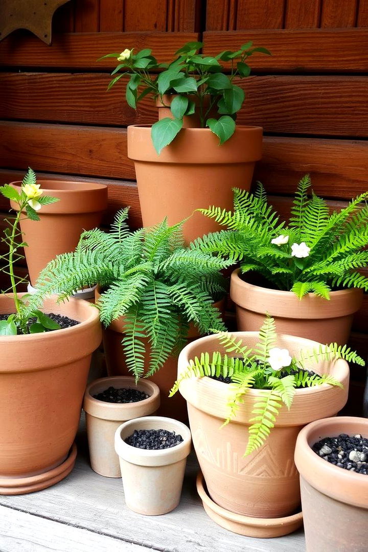 Rustic Charm Arrangement - 22 Potted Plant Arrangement Ideas