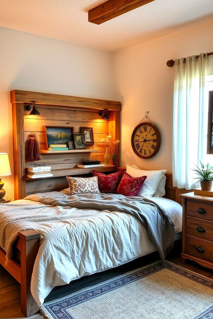 Rustic Charm Corner Bed - 22 Corner Bed Ideas