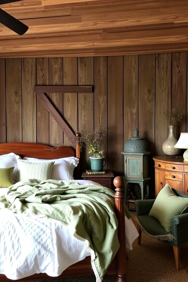 Rustic Charm Cozy Farmhouse Aesthetics - 22 Green and Brown Bedroom Ideas