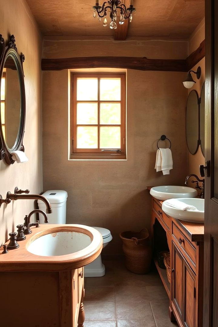 Rustic Charm Elements - 22 Terracotta Bathroom Ideas