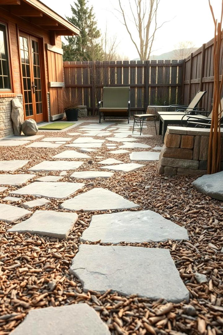 Rustic Charm Enhancement - 22 mulch patio ideas