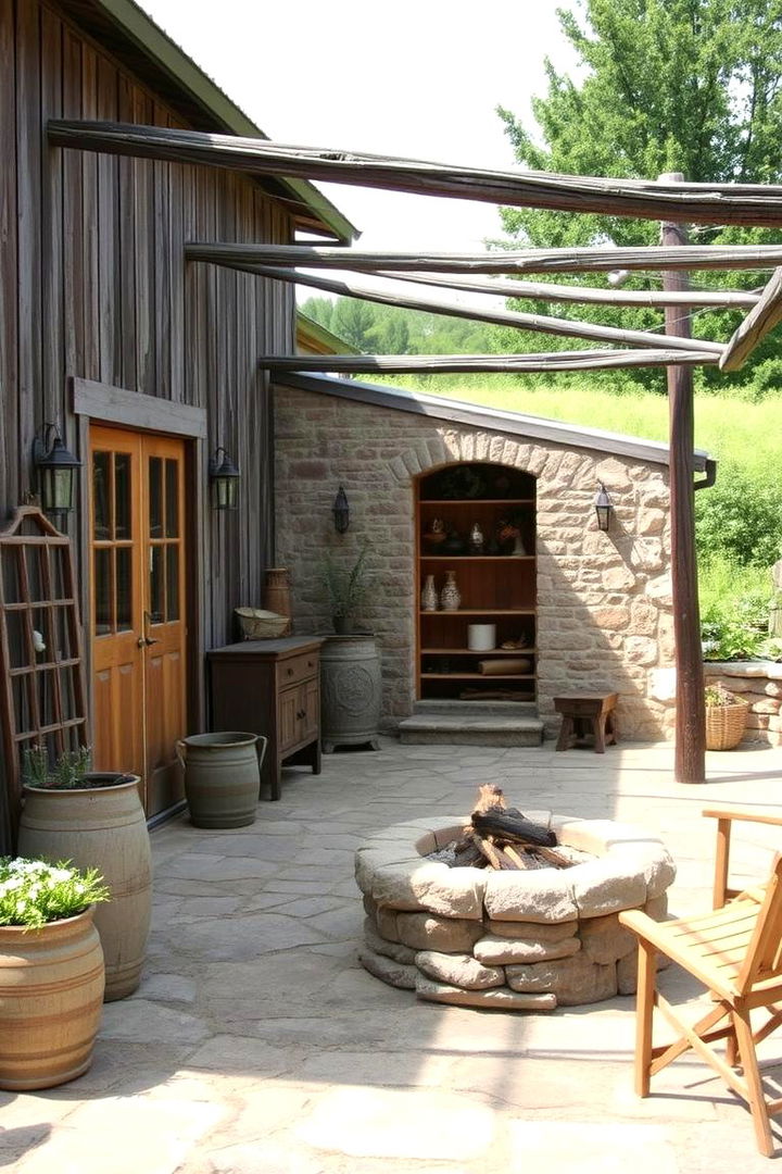 Rustic Charm Fusion - 22 Deck and Patio Combination Ideas
