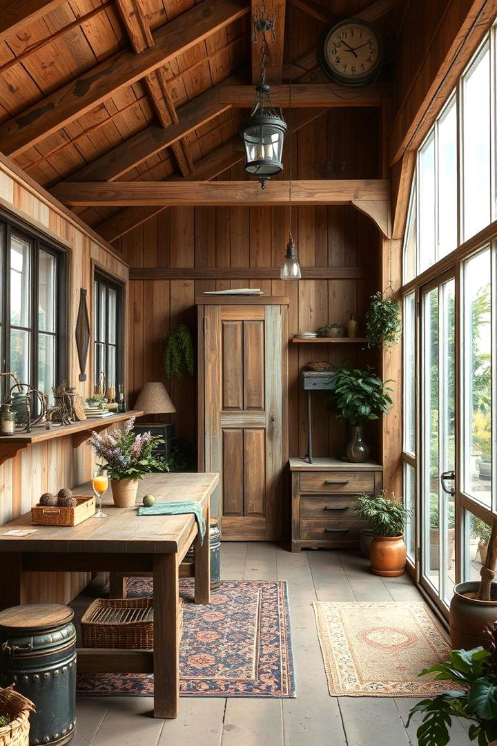 Rustic Charm Hideaway - 22 Corner Greenhouse Ideas