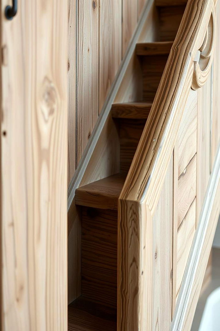 Rustic Charm Infusion - 22 White Oak Staircase Ideas