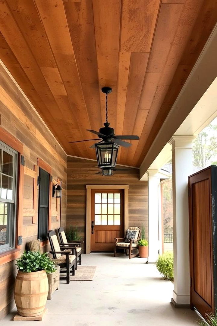 Rustic Charm Inspiration - 22 Vinyl Porch Ceiling Ideas