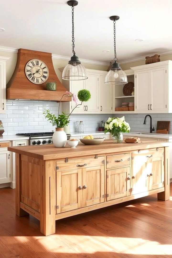 Rustic Charm Island - 22 Small Kitchen Island Ideas